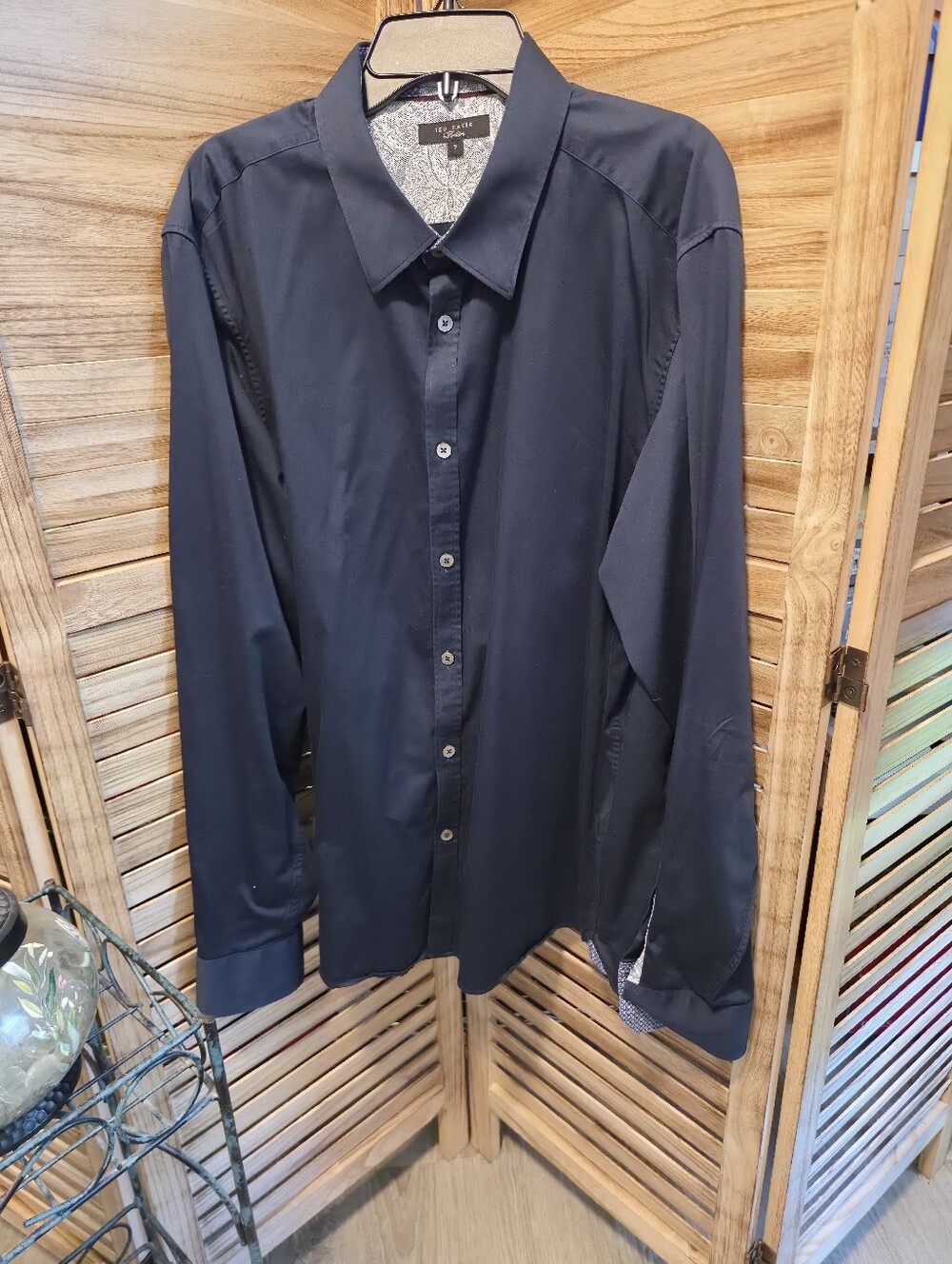 Ted Baker Blue L/S Dress Shirt 7